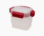 [hidden] Nest Lock 4-Piece Red 1.1L Container Set - Image 1