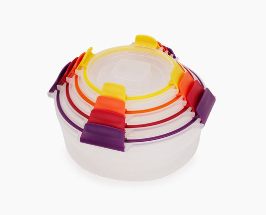 [hidden] Nest Lock 4-Piece Multicolour Round Container Set - Image 1