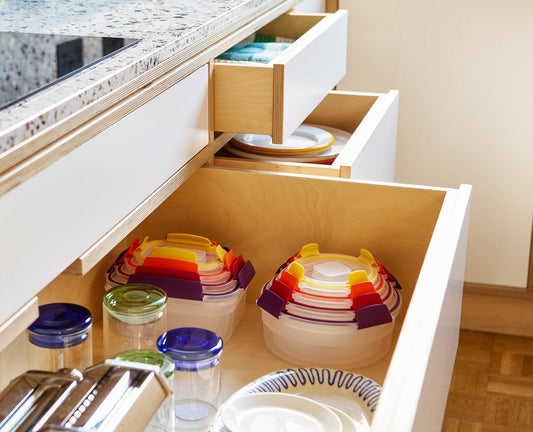 [hidden] [lifestyle] Nest Lock 4-Piece Multicolour Round Container Set