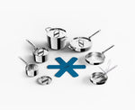 [hidden] Space Steel Folding Handle 6-Piece Cookware Set