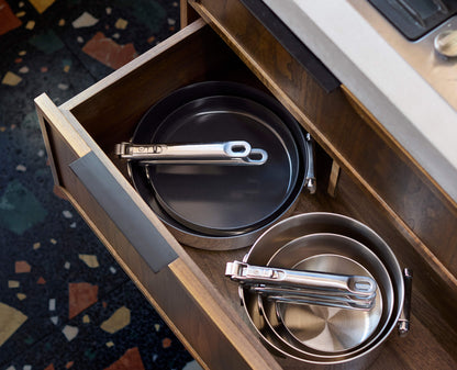[half-width] Space Steel Folding Handle Non-Stick 24cm Frying Pan