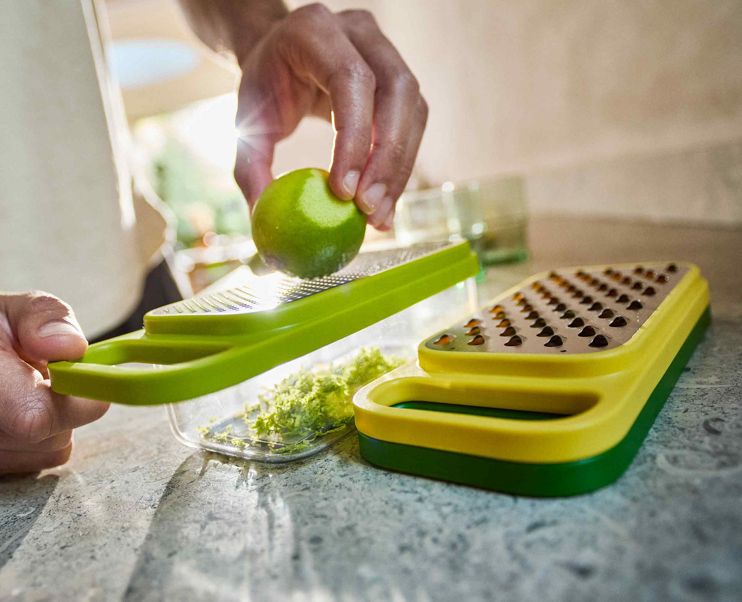[half-width] Multi-Grate & Store™ 3-in-1 Grater Set with Storage Container