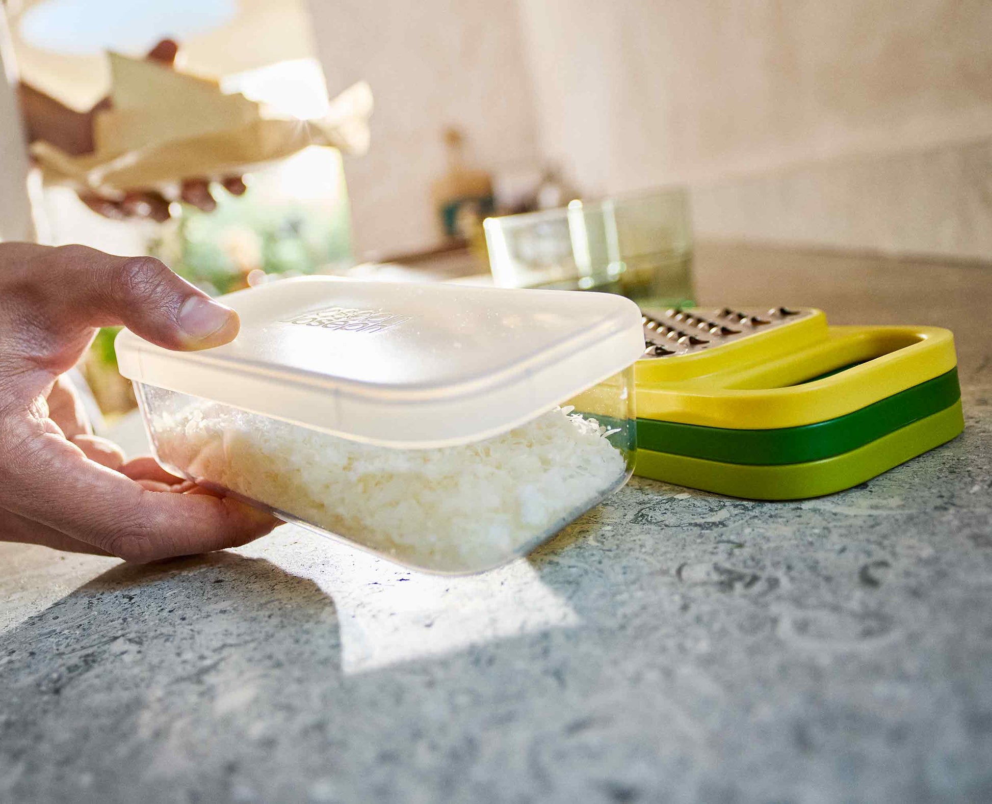 [half-width] Multi-Grate & Store™ 3-in-1 Grater Set with Storage Container