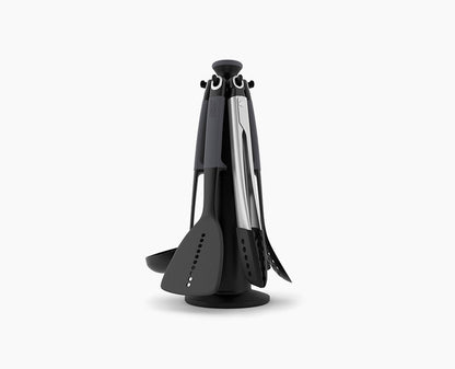 [hidden] Elevate 6-piece Utensils Carousel Set with Tongs - 10151 - Image 1