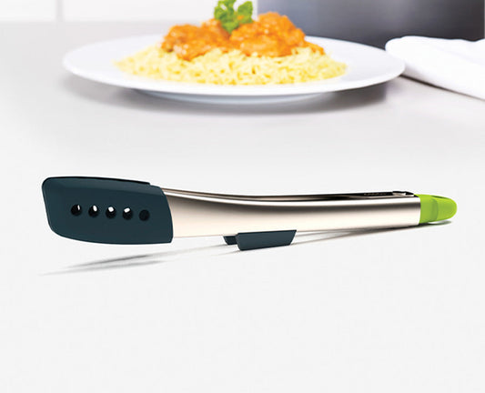 [hidden] [lifestyle] Elevate Silicone Steel Tongs - 10162 - Image 2