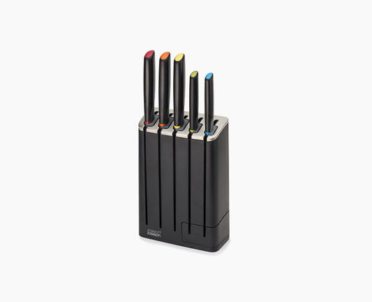 [hidden] Elevate Knives SlimBlock 5-piece Knife Set With Sharpener - 10537- Image 1