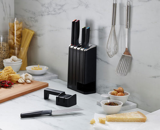 [hidden] [lifestyle] Elevate Knives SlimBlock 5-piece Knife Set With Sharpener - 10537- Image 2