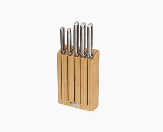 [hidden] Elevate™ Steel Knives Bamboo 5-piece Set - 10564 - Image 1