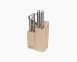 [hidden] Elevate™ Fusion 5-piece Knife & Scissor Set with Beechwood Block - 10577 - Image 1