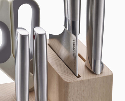 [half-width] Elevate™ Fusion 5-piece Knife & Scissor Set with Beechwood Block - 10577 - Image 7