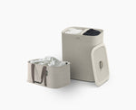 [hidden] 2-piece Ecru Tota 90L & Hold-All Laundry Basket Set