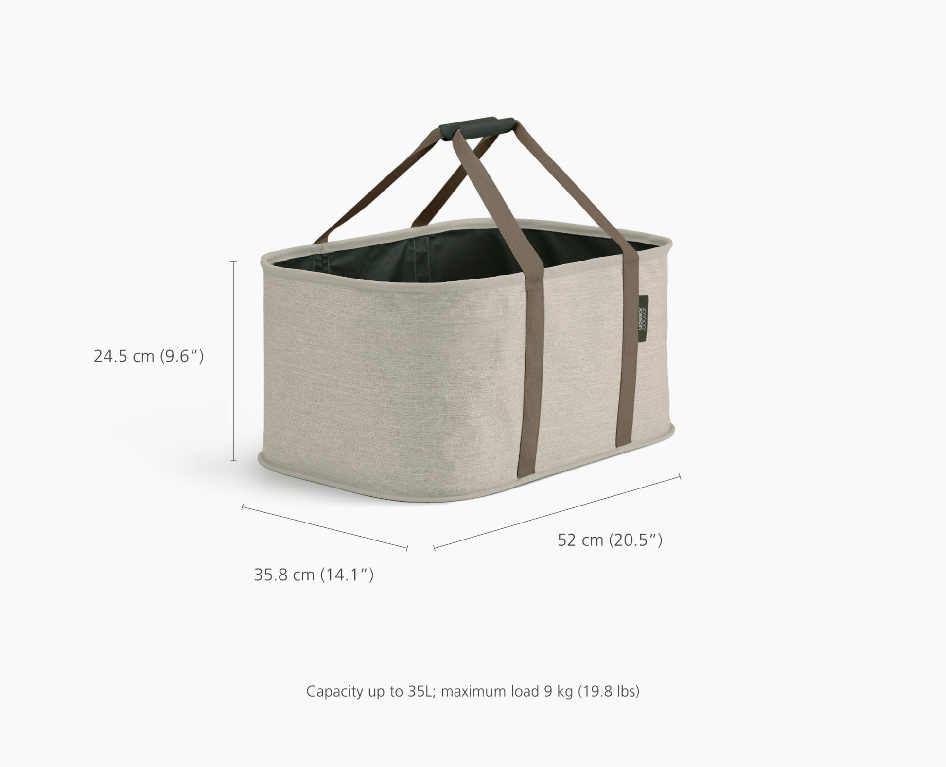 [half-width] 2-piece Ecru Tota Trio 90L & Hold-All Laundry Basket Set