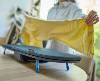 Pocket Max Plus 43" Folding Blue Ironing Board with Advanced Cover