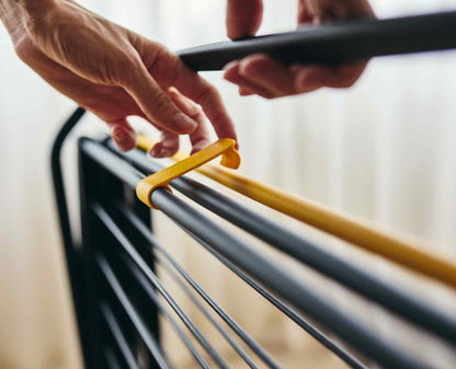 [half-width] AirFrame™ 16m Folding Airer with Long Garment Hanging Rails