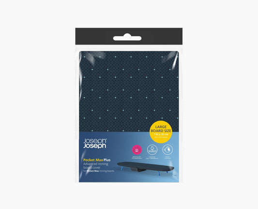 [hidden] Pocket Max 110cm Blue Ironing Board Cover