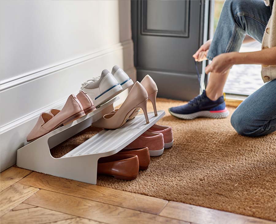 [hidden] [lifestyle] Shoe-In™ Large Space-saving Shoe Rack - 55002 - Image 2