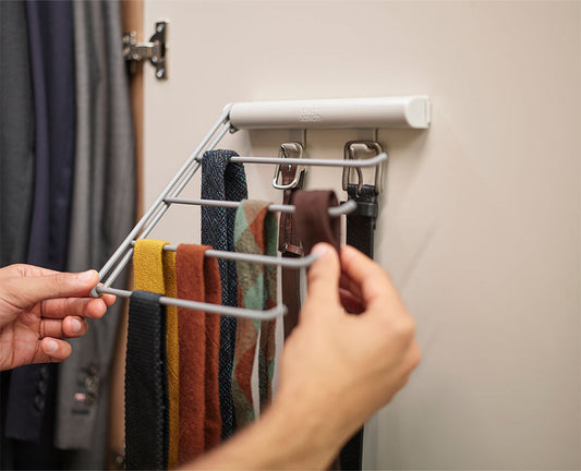 [hidden] [lifestyle] Orderly™ Belt, Tie & Scarf Hanging Rail - 55005 - Image 2