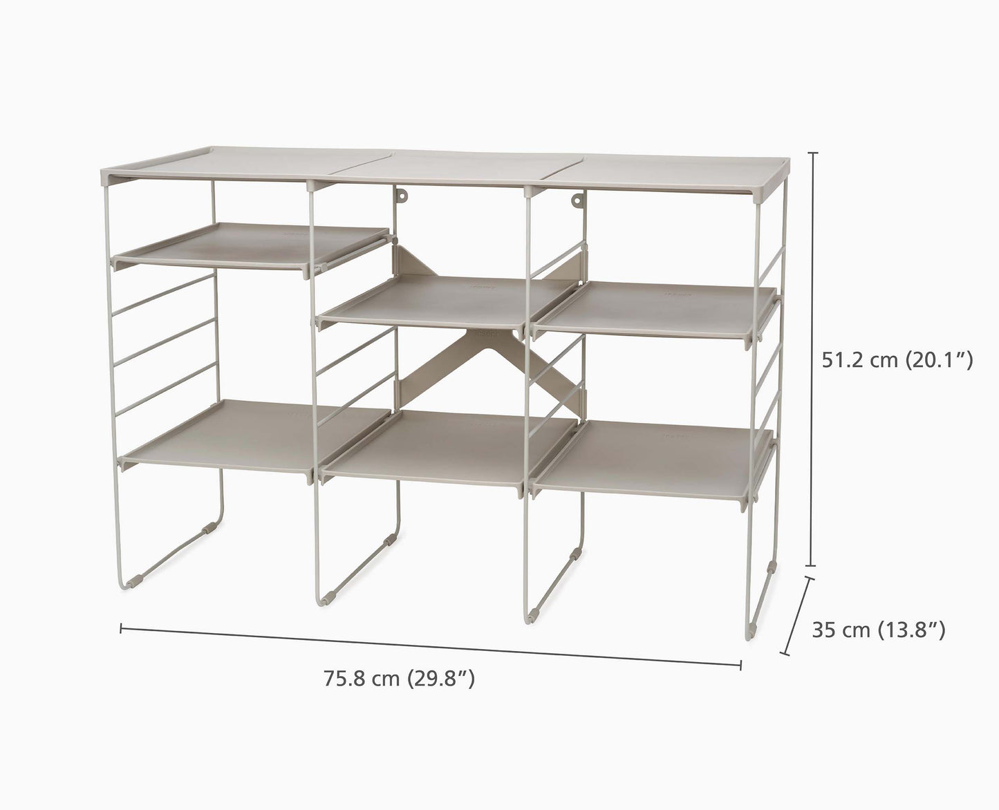 [half-width] Level™ Plus Large Adjustable Shoe Rack - 55009 - DIMS