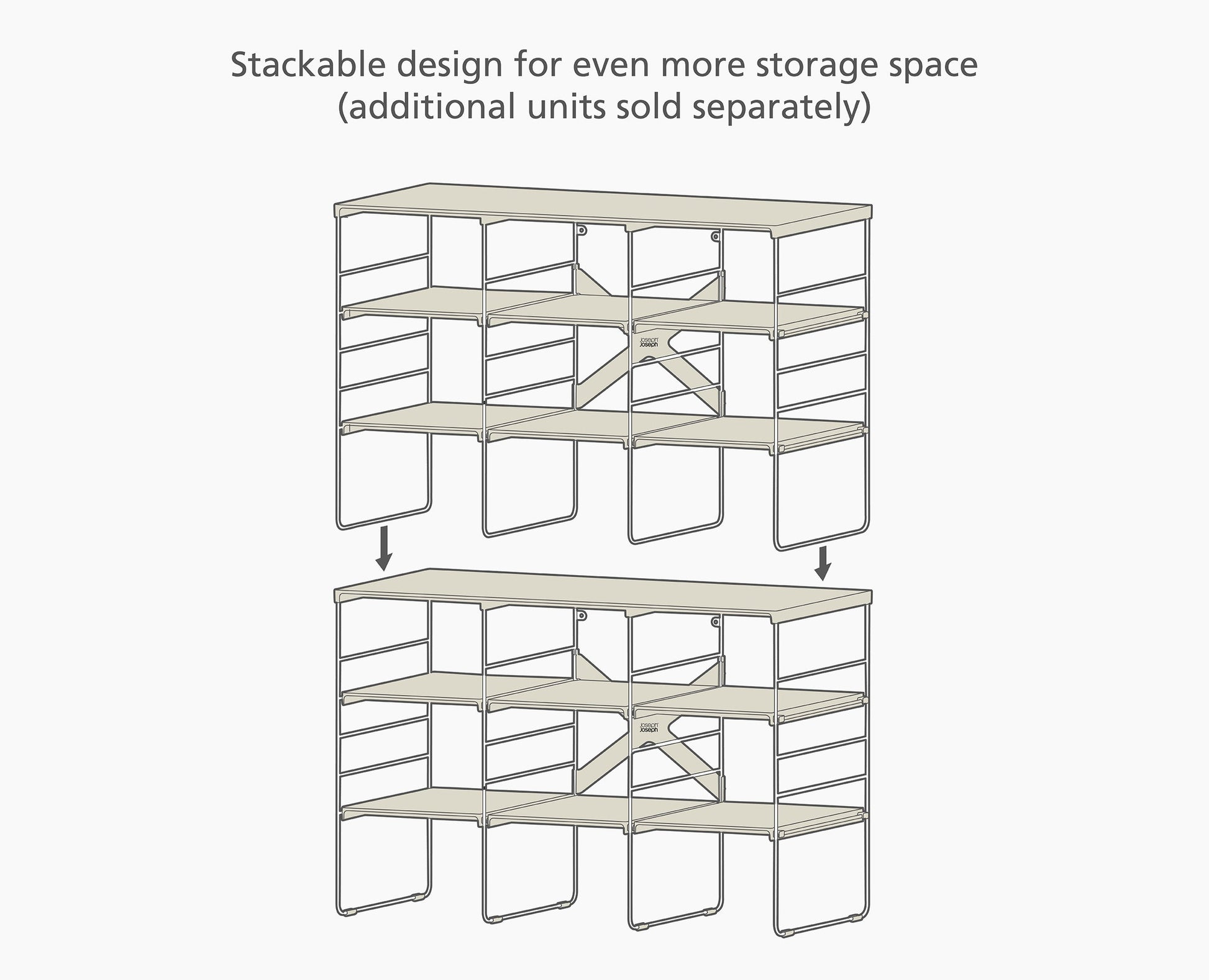 [half-width] Level™ Plus Large Adjustable Shoe Rack - 55009 - Image 7
