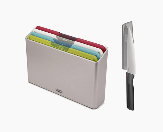 [hidden] Folio™ Icon 4-piece Chopping Board Set with Chef’s knife - 60230 - Image 1