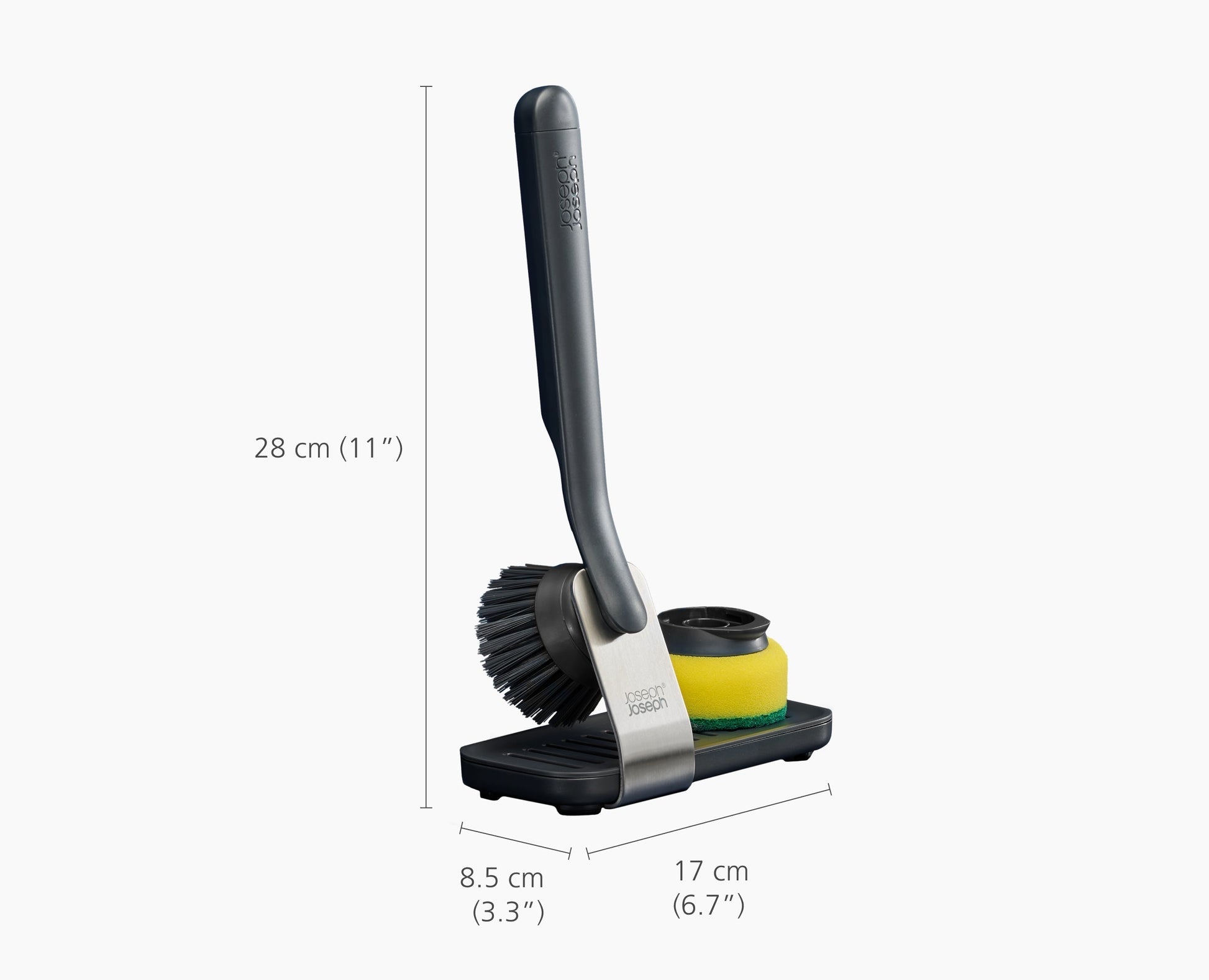 [half-width] SinkTech Washing-Up Brush & Sponge Set with Steel Stand