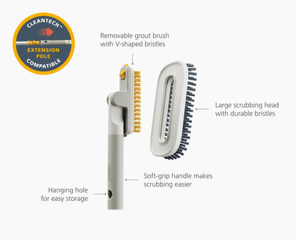 [half-width] CleanTech 2-in-1 Tile Scrubber Tool