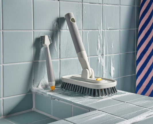 [hidden] [lifestyle] CleanTech 2-Piece Tile Scrubber & Spot Cleaning Tool Set