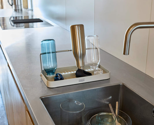 [hidden] [lifestyle] DrySmart™ Folding Bottle Drying Rack