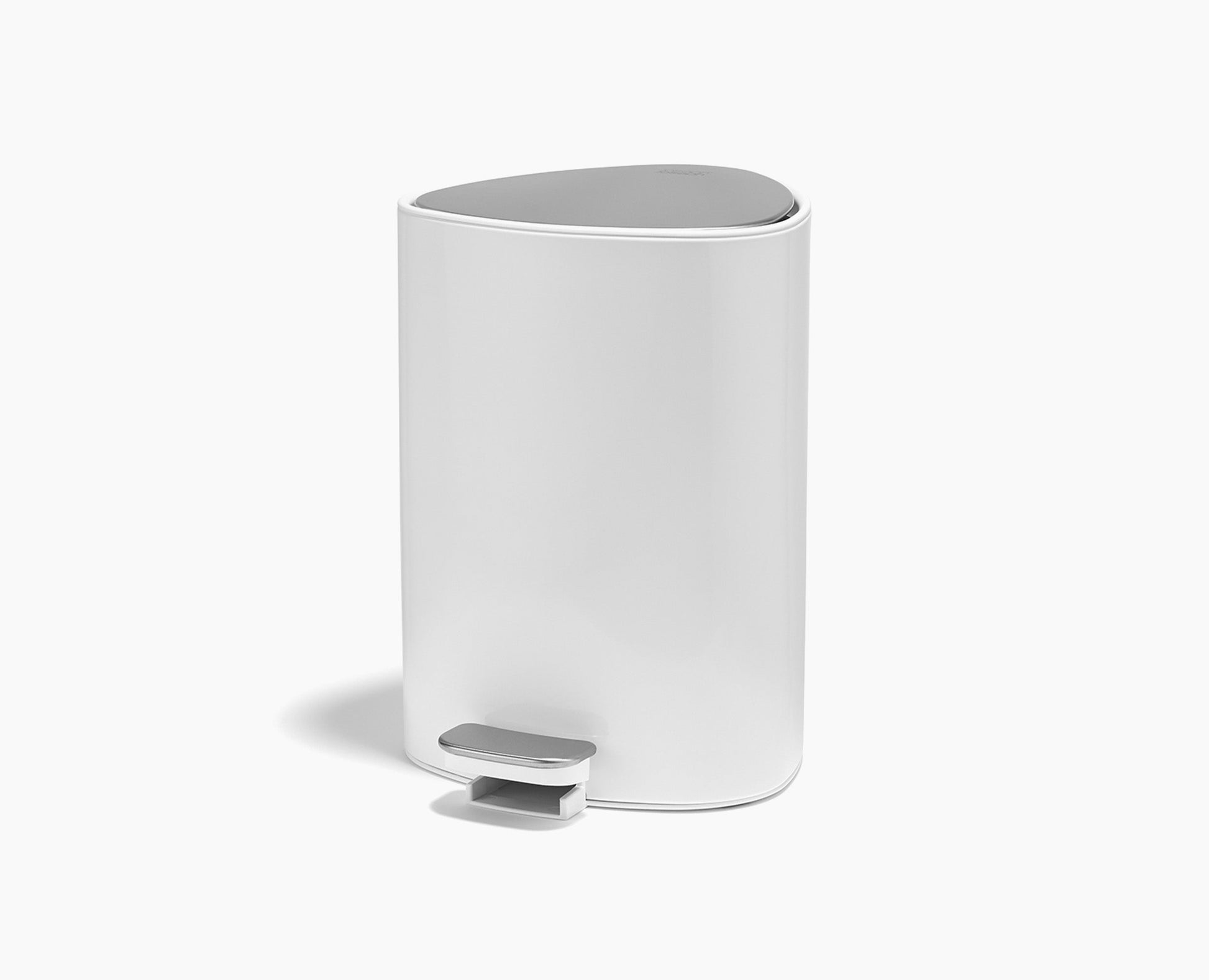 [hidden] EasyStore™ 5L Gloss White Bathroom Bin
