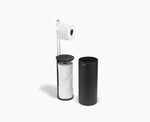 [hidden] EasyStore™ Matt Black Concealed Toilet Roll Holder