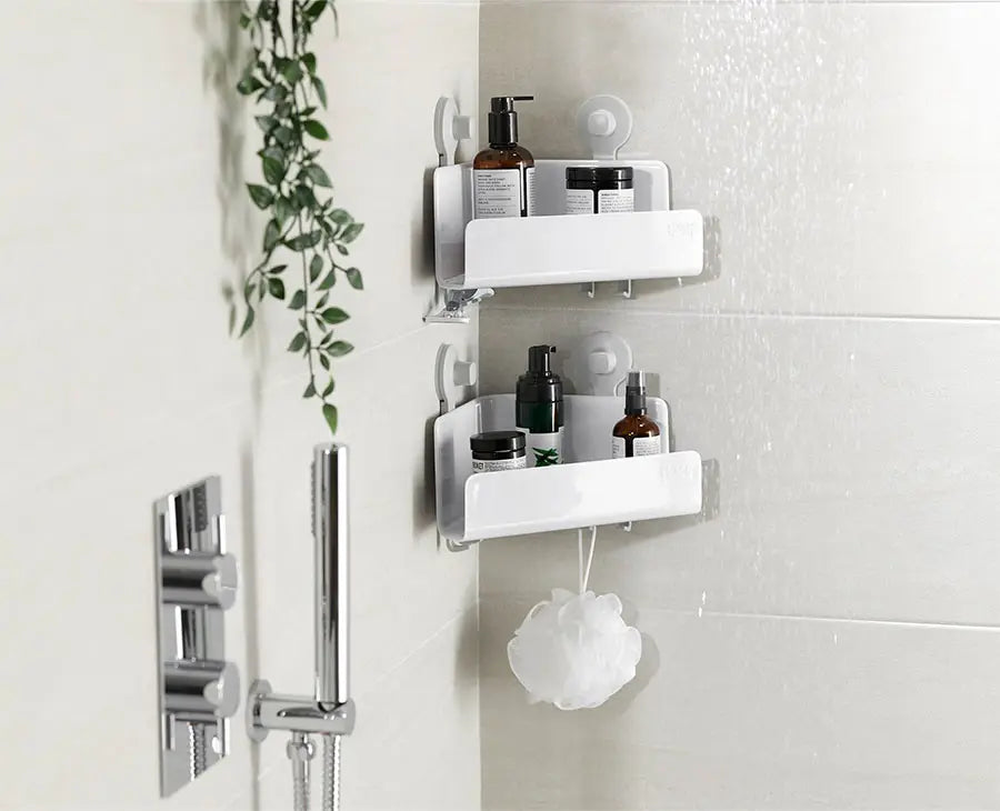 [lifestyle] [hidden] EasyStore™ 2-piece Corner Shower Shelf Set - 70550 - Image 1