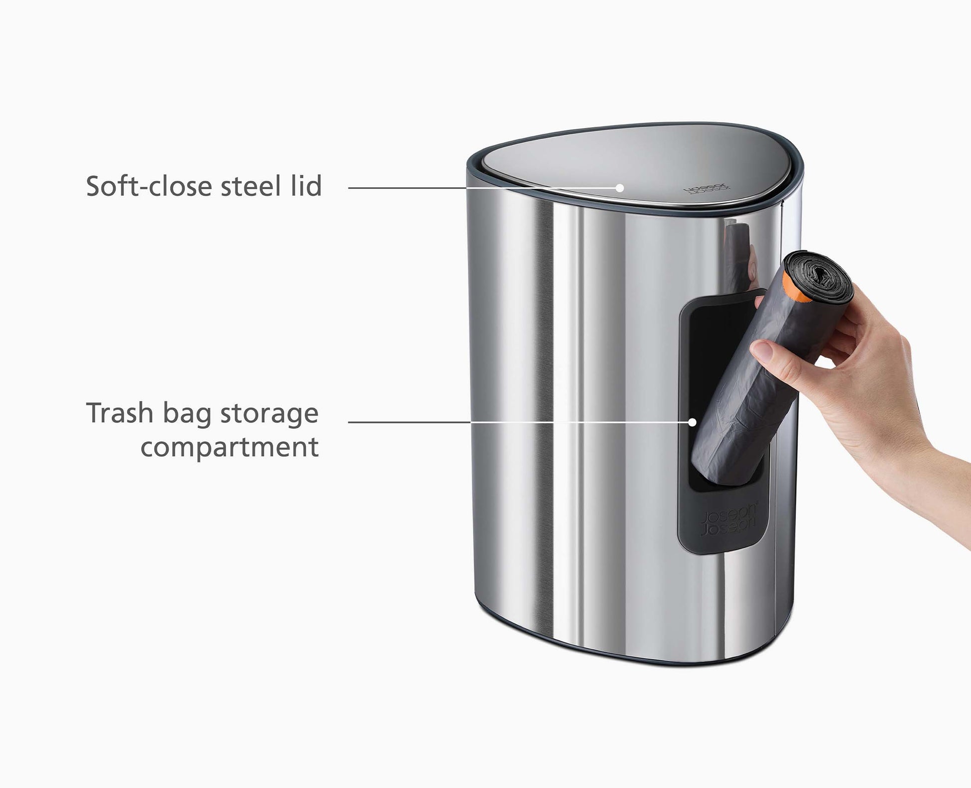[half-width] EasyStore™ Luxe 5L Pedal Bin - 70596