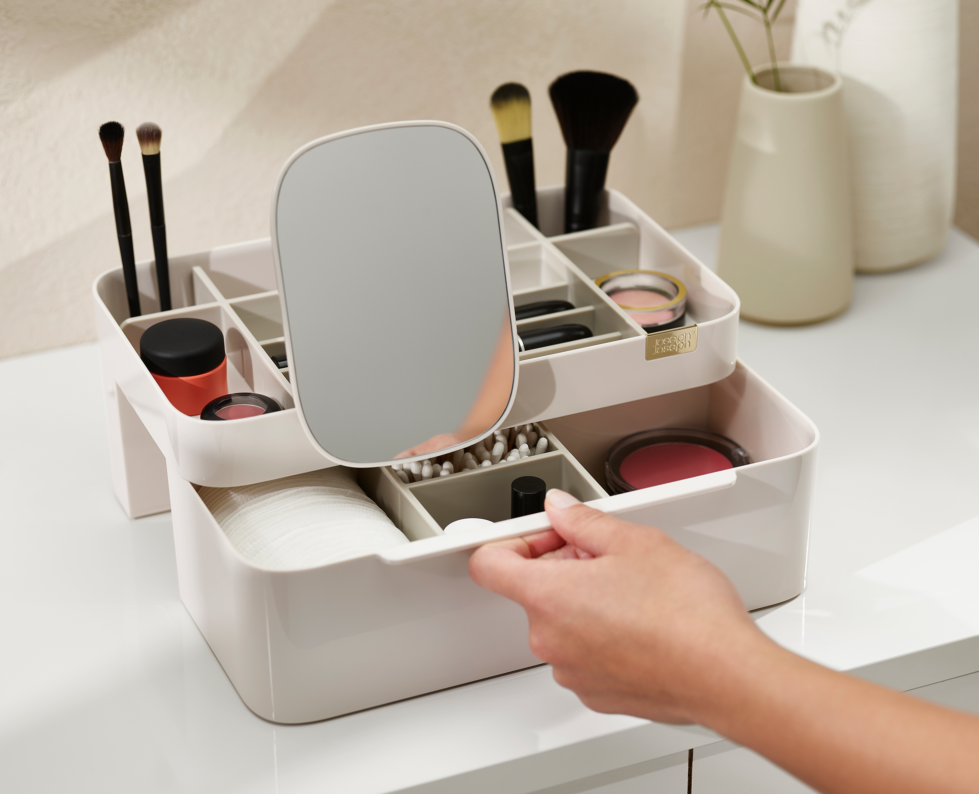 [half-width] Viva Large Cosmetic Organiser with Removable Mirror - 75005 - Image 6