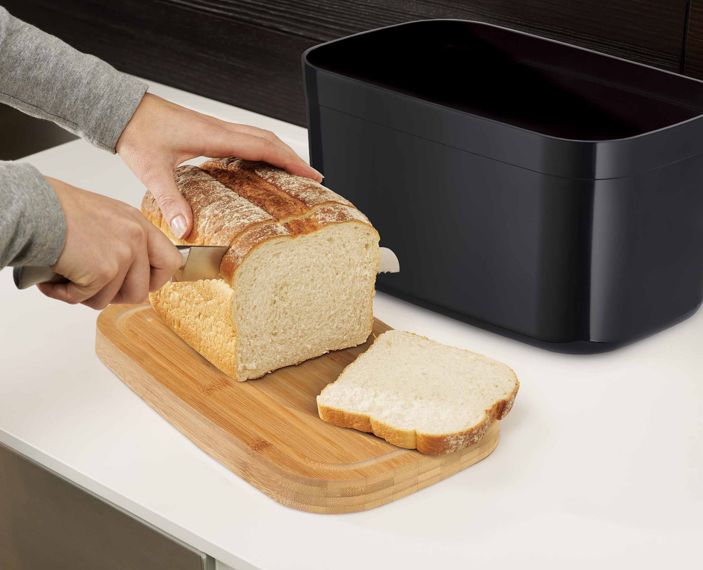 [half-width] Bread Bin with Bamboo Lid - 81103 - Image 4
