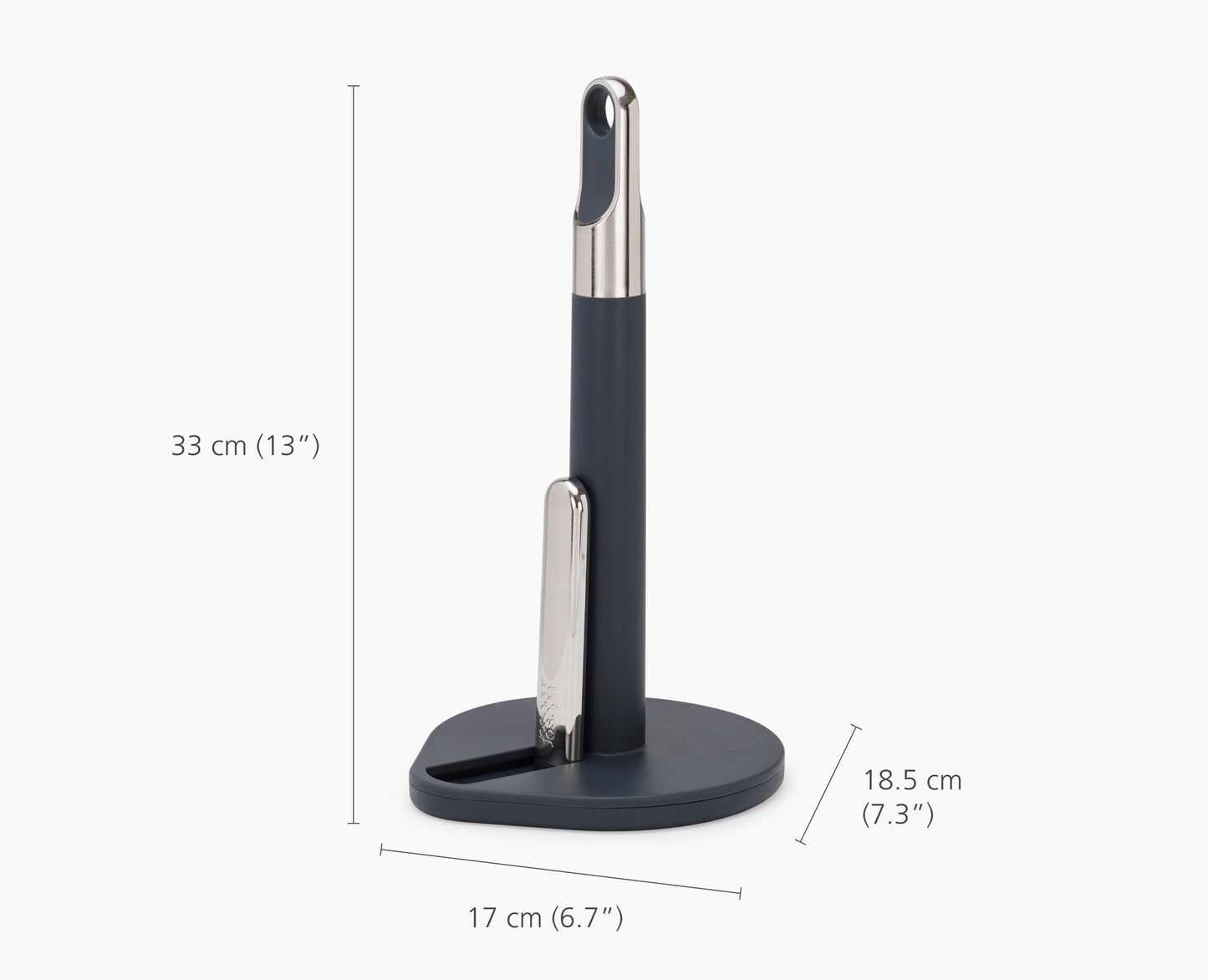 [half-width] Hold Grey Kitchen Roll Holder