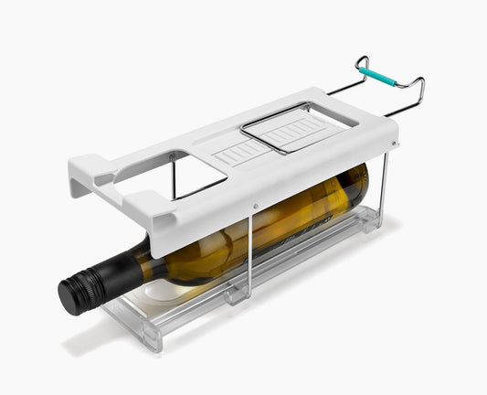 [hidden] FridgeStore™ Under-Shelf Collapsible Bottle Holder