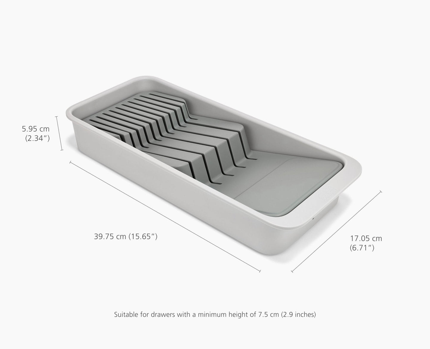 [half-width] DrawerStore™ 2-Tier Compact Knife Organiser