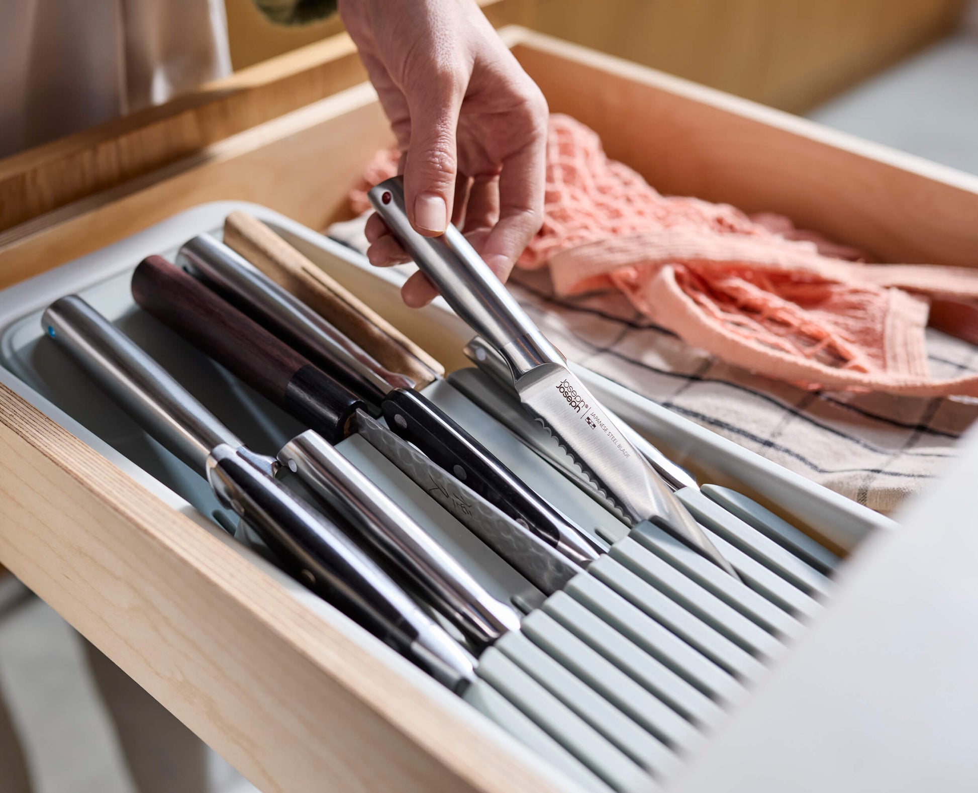 [half-width] 2-piece DrawerStore™ Cutlery & Knife Organiser Set