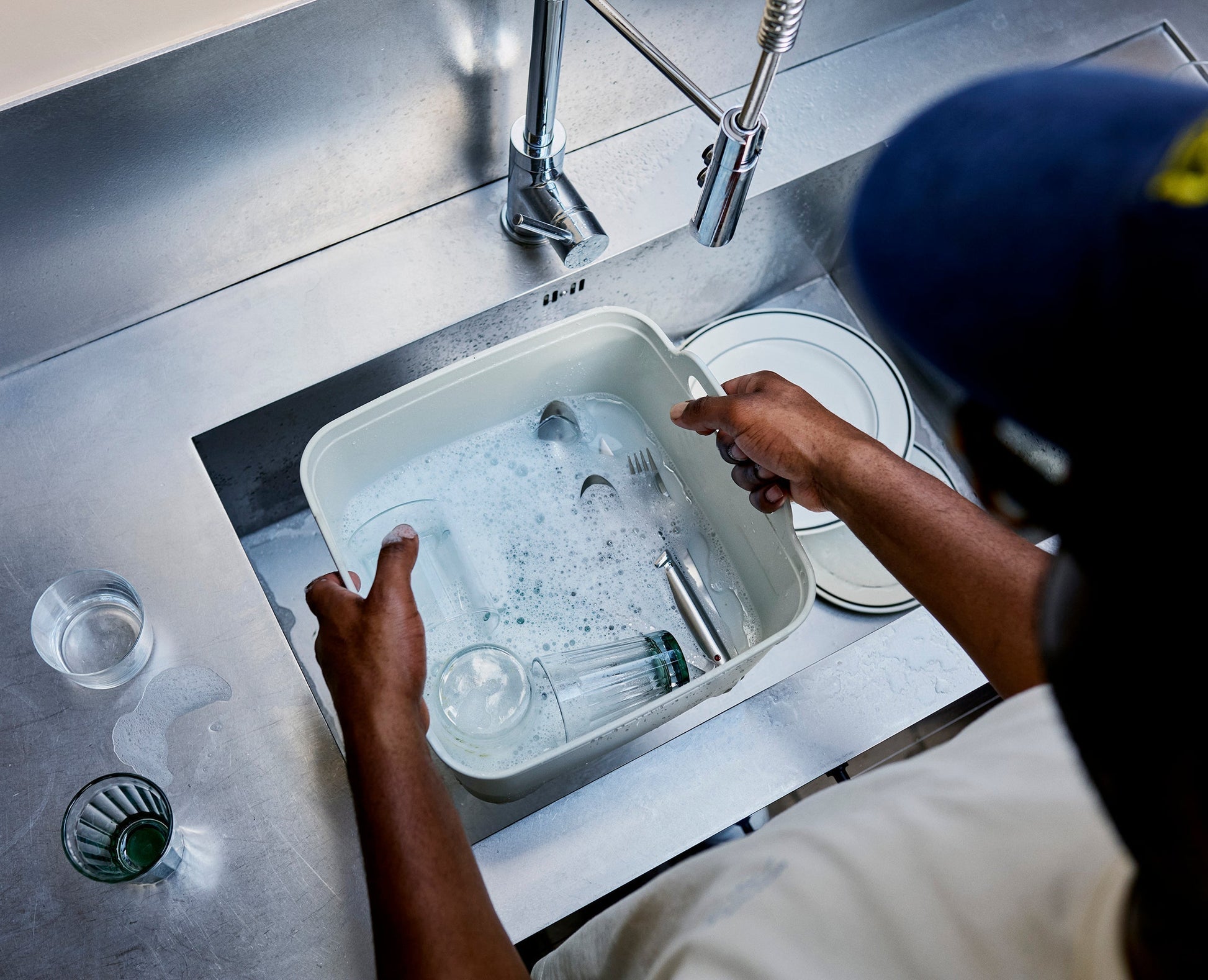 Wash&Drain™ Grey Washing-up Bowl