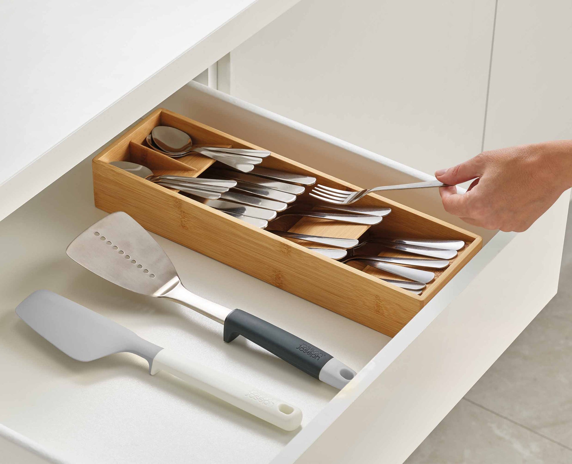 [half-width] DrawerStore™ Bamboo Compact Cutlery Organiser - 85168 - Image 4