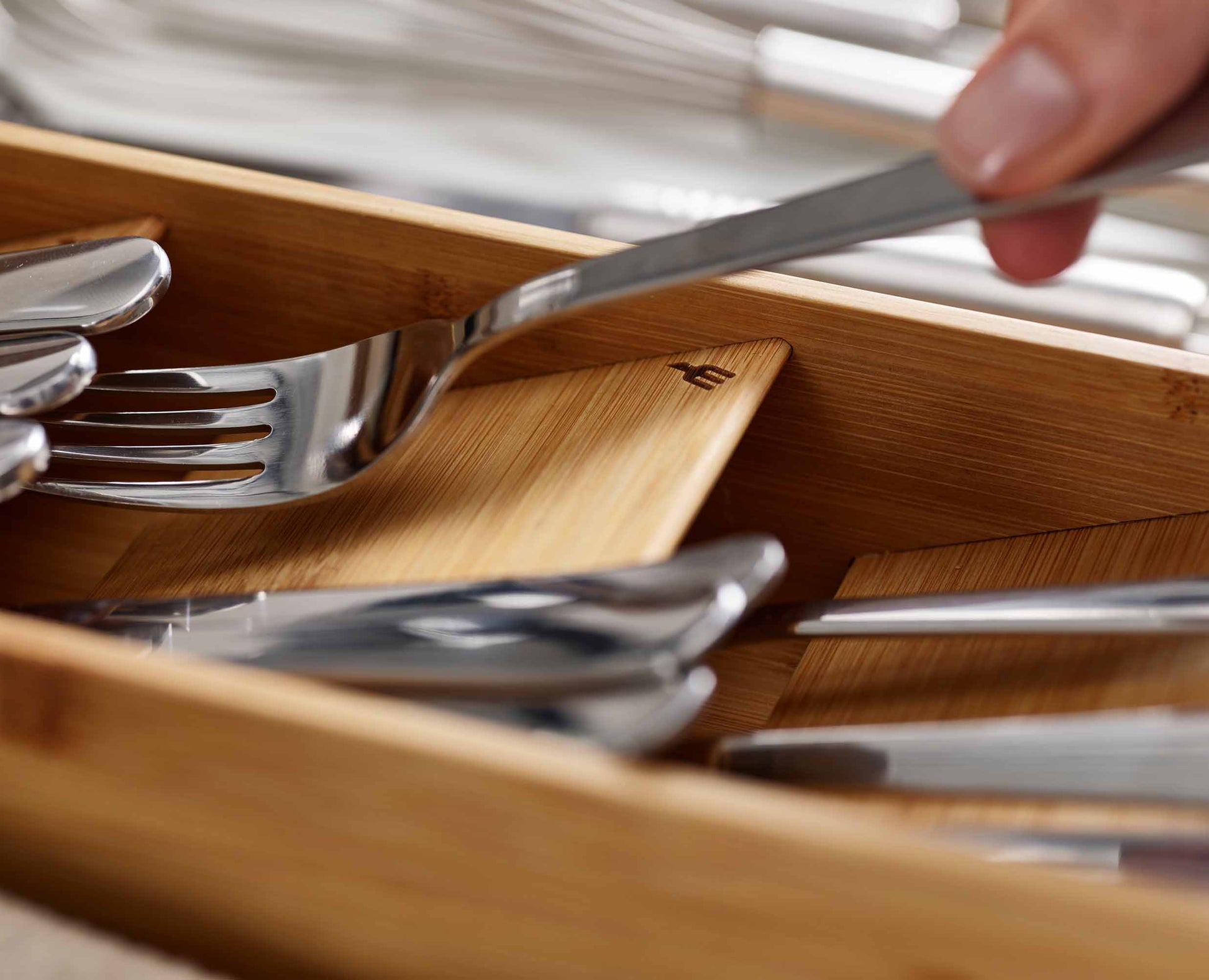 [half-width] DrawerStore™ Bamboo Compact Cutlery Organiser - 85168 - Image 5