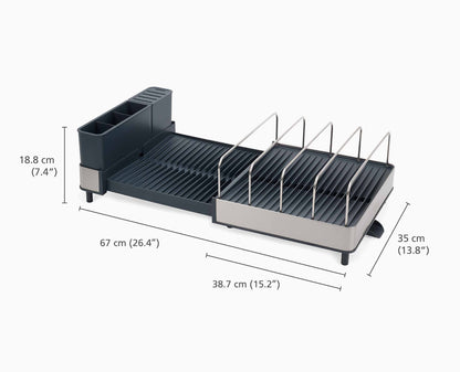 [half-width] Extend™ Max Steel Expandable Dish Drainer - 851690 - DIMS