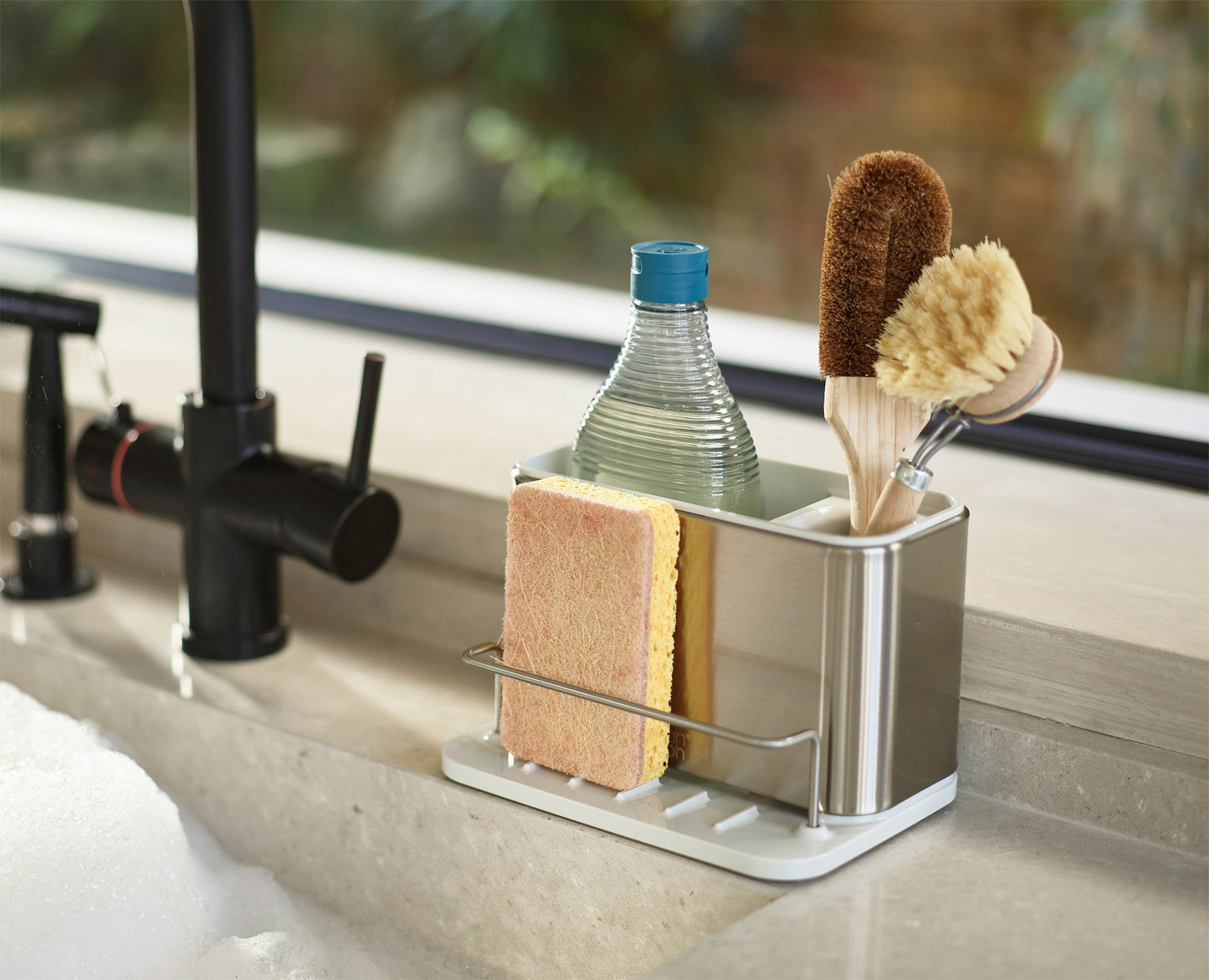 [half-width] 2-piece Stone Drainer & Sink Organisation Set