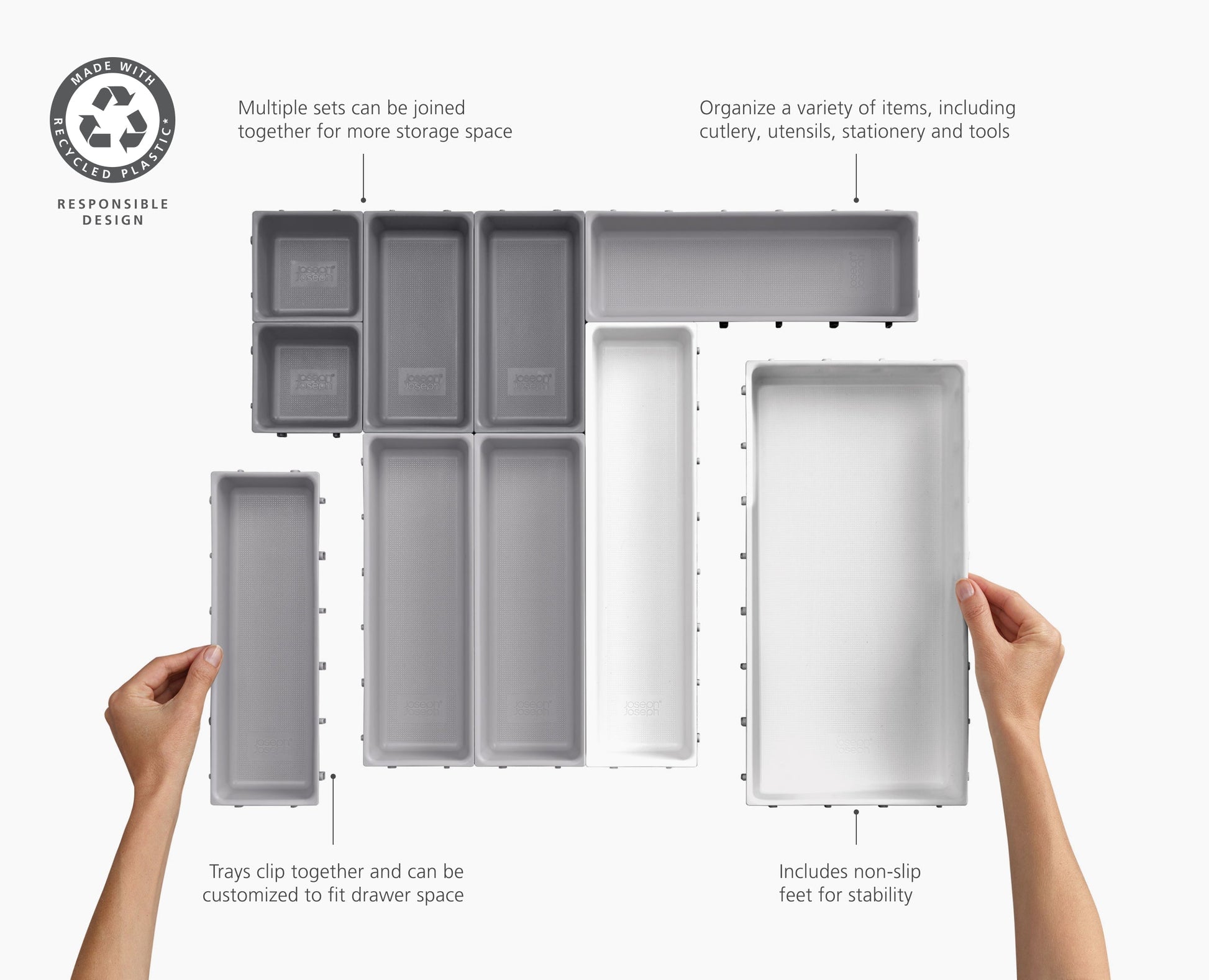 [half-width] Blox™ 10-Piece Drawer Organiser Set