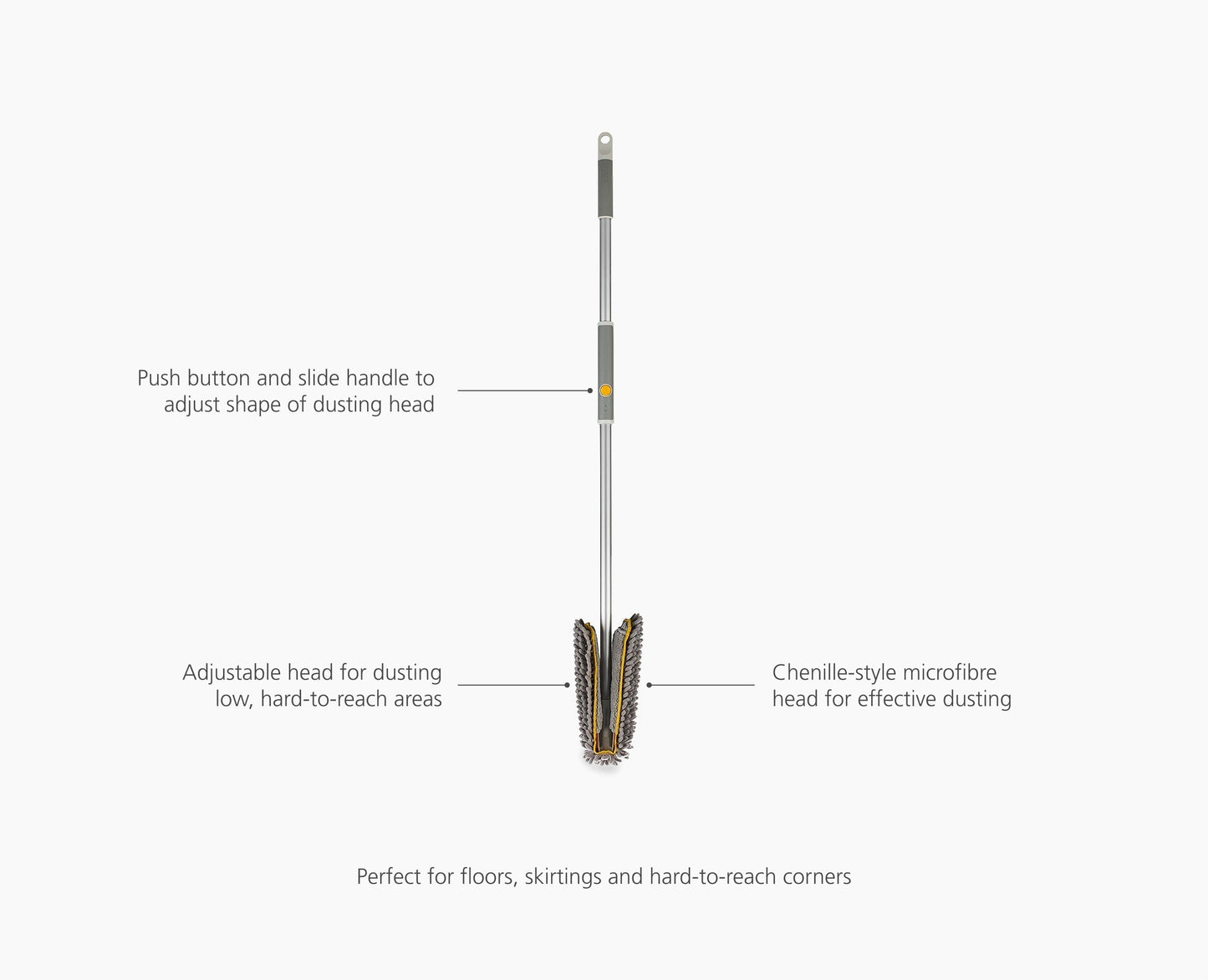 CleanTech™ Adjustable Floor Duster with Replacement Pad