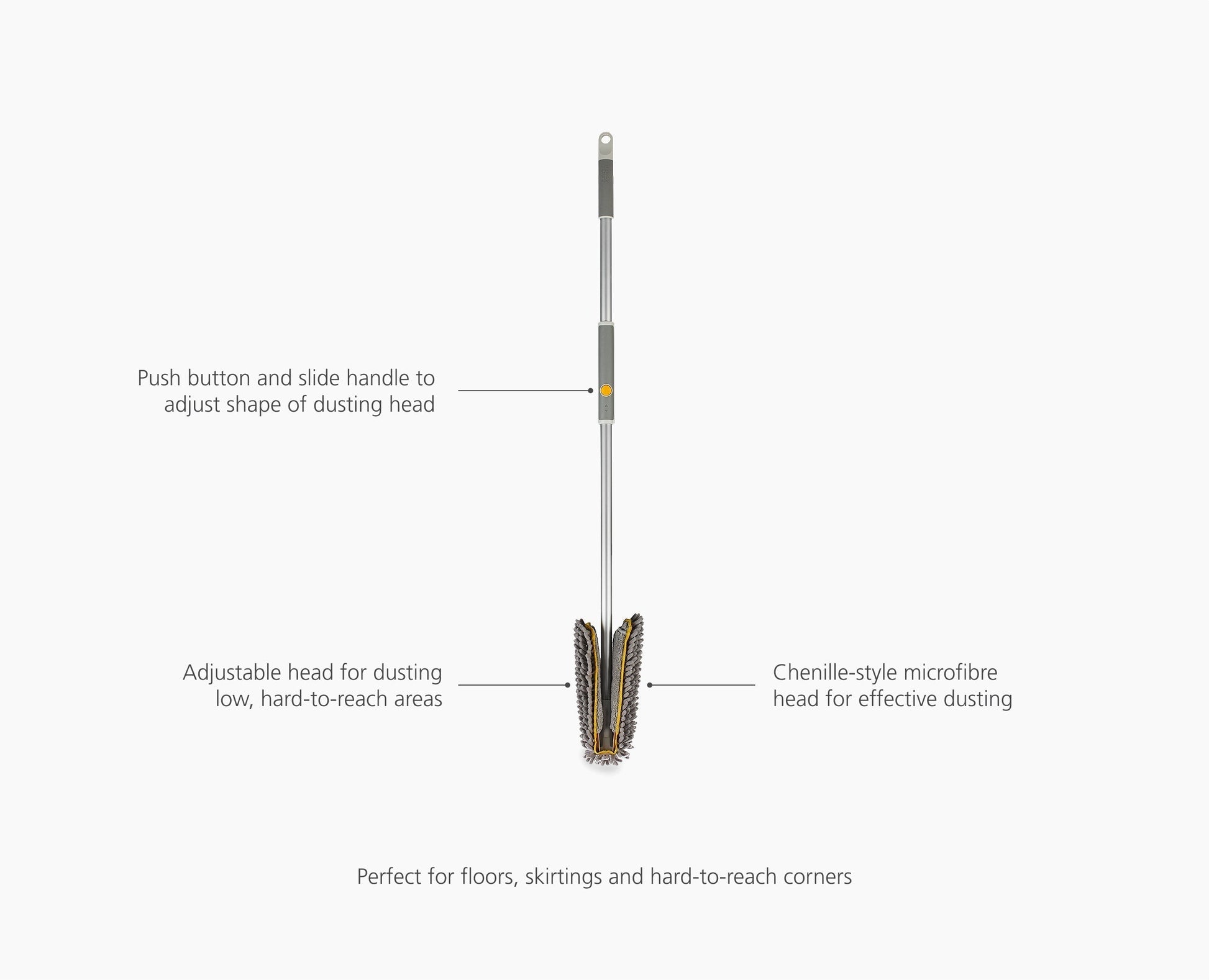 CleanTech™ Adjustable Floor Duster with Replacement Pad