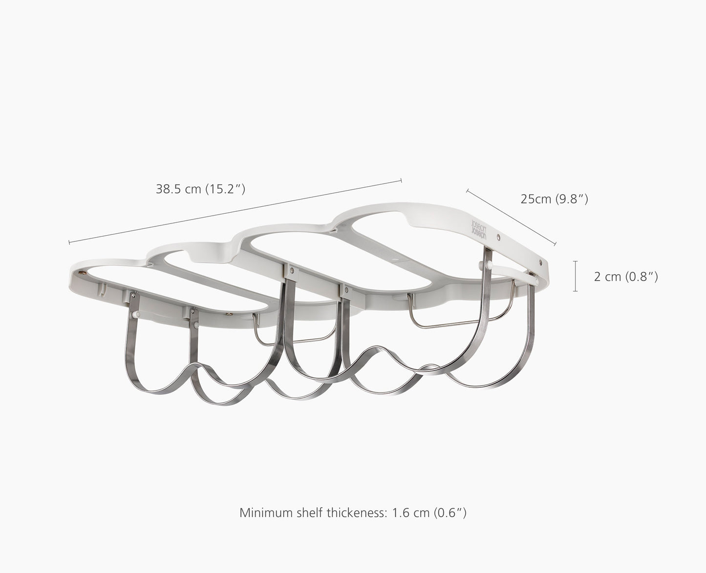 [half-width] Cradle™ Under-Shelf Folding Wine Bottle Rack