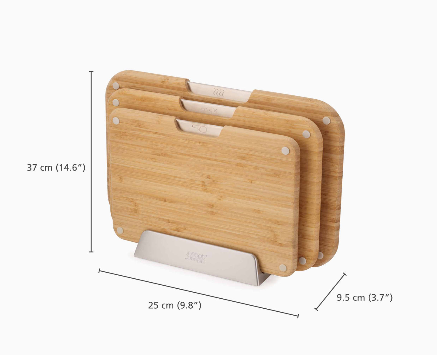 [half-width] 2-piece Bamboo Chopping Board & Knives Set - Image 6