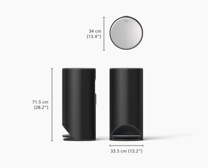 [half-width] Arc™ 30L Easy-push Matt Black Pedal Bin - 30149 - Image 5