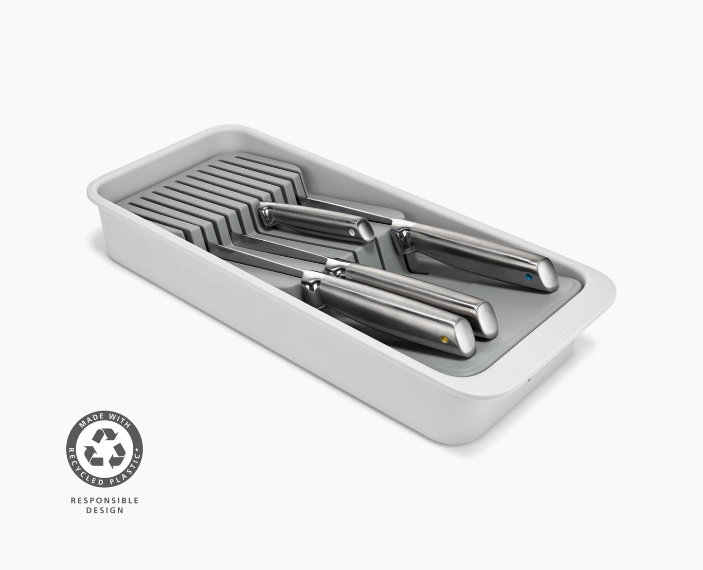 [hidden] DrawerStore™ 2-Tier Compact Knife Organiser